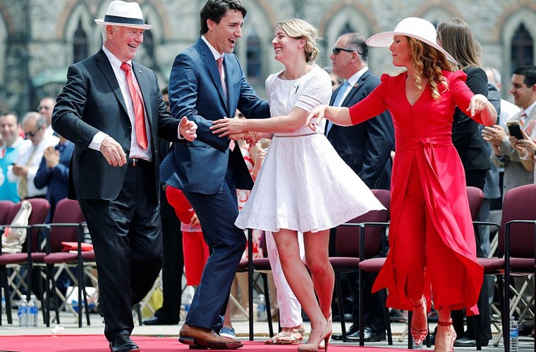 TT Justin Trudeau nhay het minh trong ngay Quoc Khanh Canada